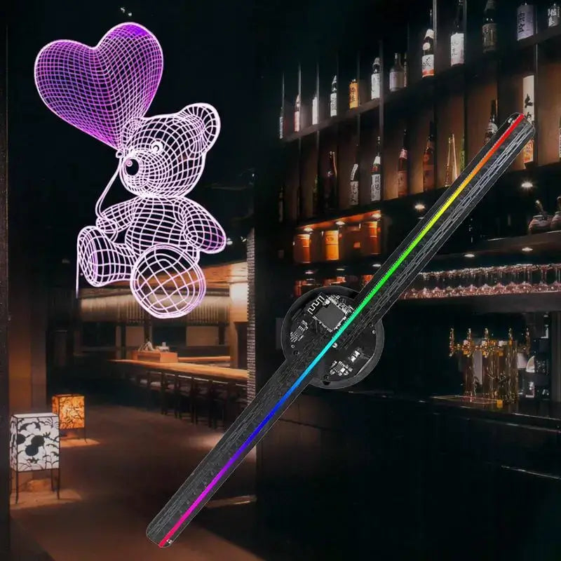 3D Hologram Fan Projector with 244 LED Lights