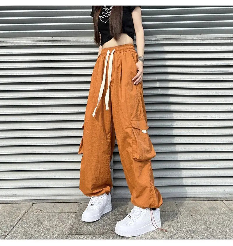 Streetwear Women Oversize Solid Cargo Pants