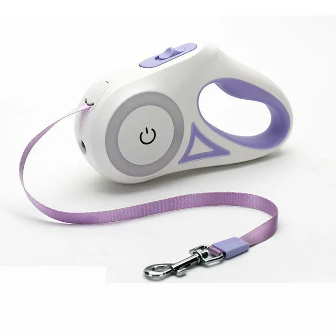 Automatic Retractable Lighting Dog Leash 3 meters / Green