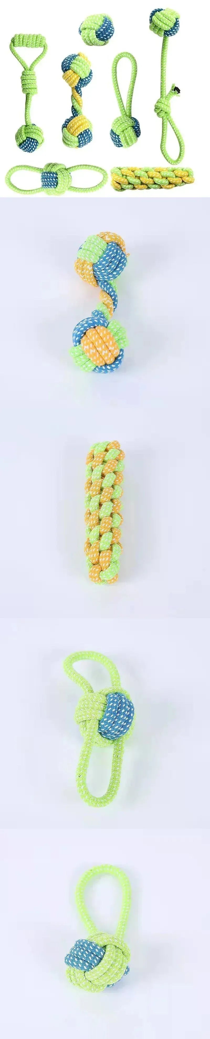 Dogs Toy Interactive Cotton Rope 01 / As pictures