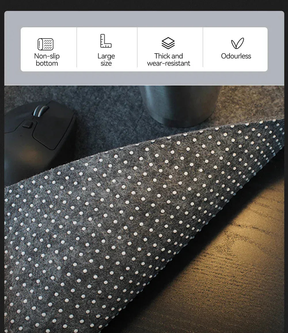 Keyboard Mat Gaming Accessories Light Gray / 60X30cm