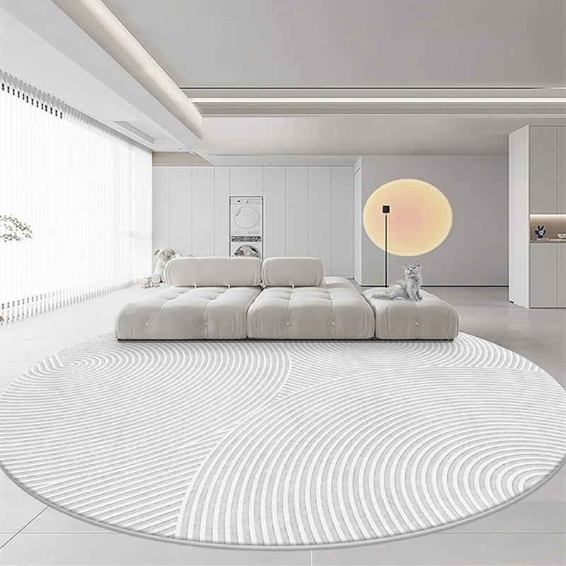 Modern Art Minimalist Round Rugs