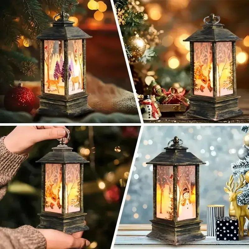 Christmas LED Candle Holder Set 3pcs / United States
