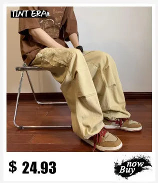 Cargo Vintage Pants For Men Streetwear