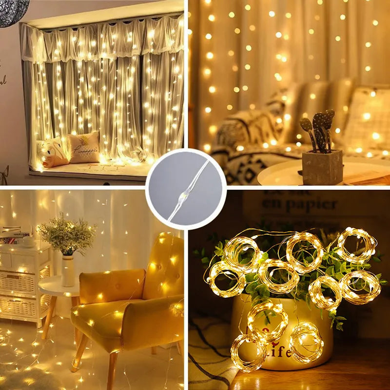 Curtain LED String Lights