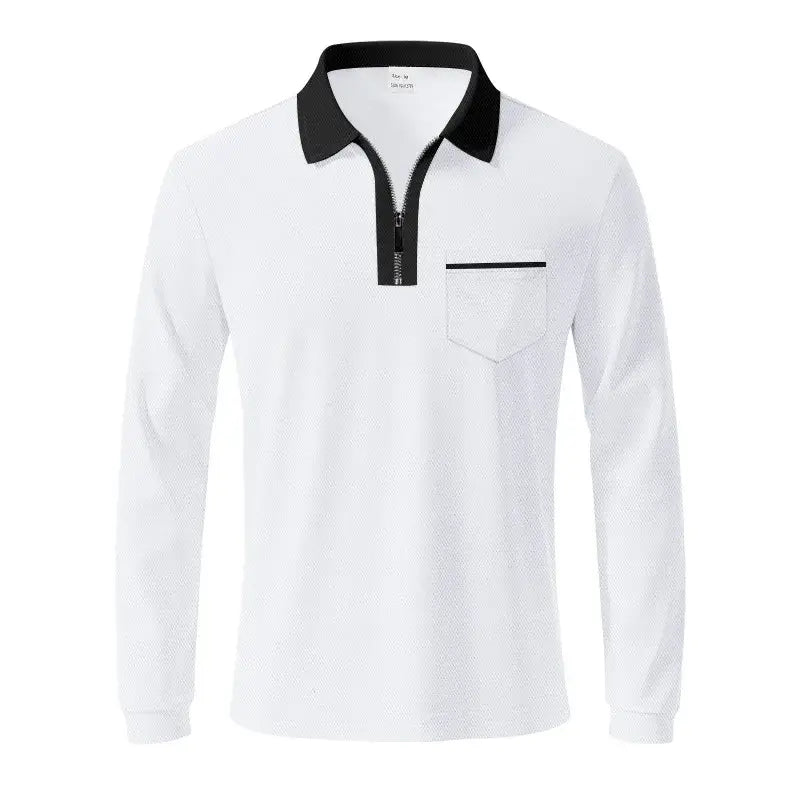 Men’s Quick-Dry Long Sleeve Polo Shirt