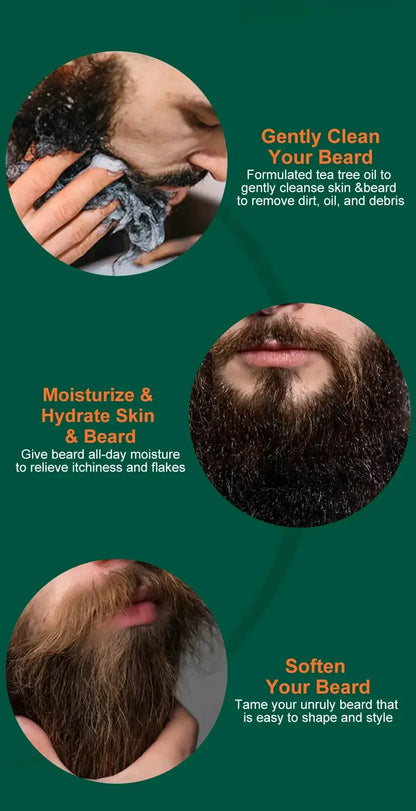 Beard Growth Kit For Men Nourishing Moisturizing Moustache Conditioner 100ml / United States