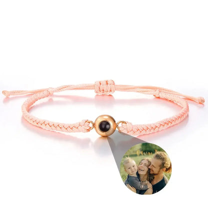 Custom Bracelets with Picture inside Style 22 / Black Beads / United States