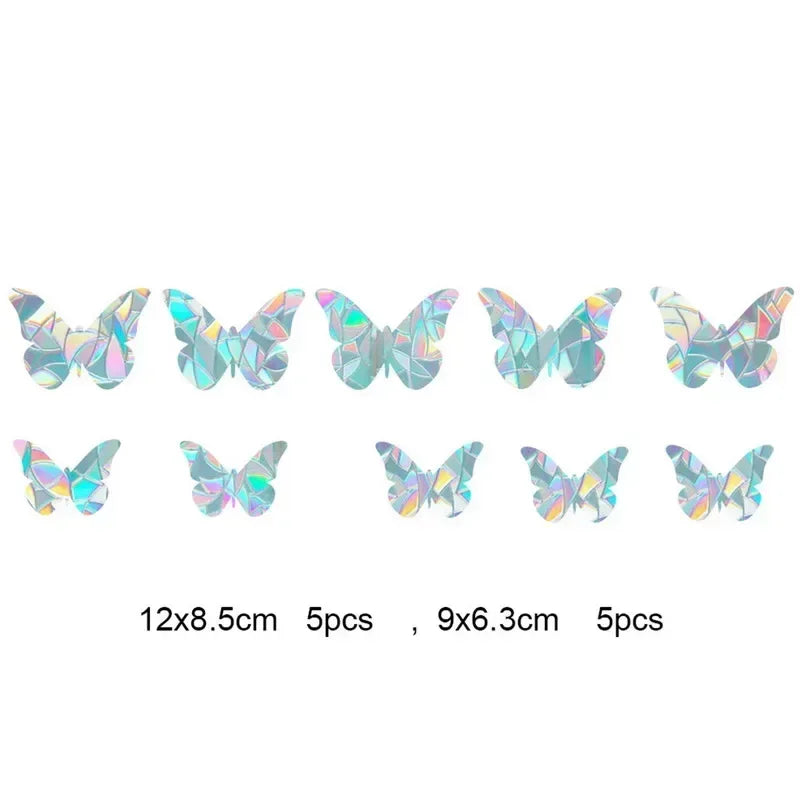 Rainbow Refraction Sticker Butterfly 10pcs