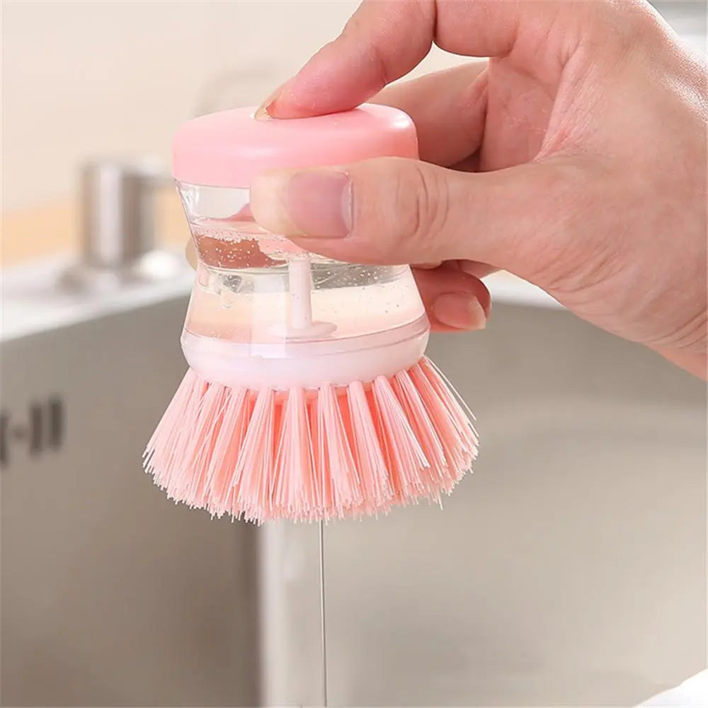 Dishwashing Brush with Washing Up Liquid Soap