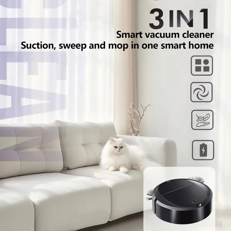 Sweeping Robot Mini Robot Mop And Vacuum Combo Powerful Suction