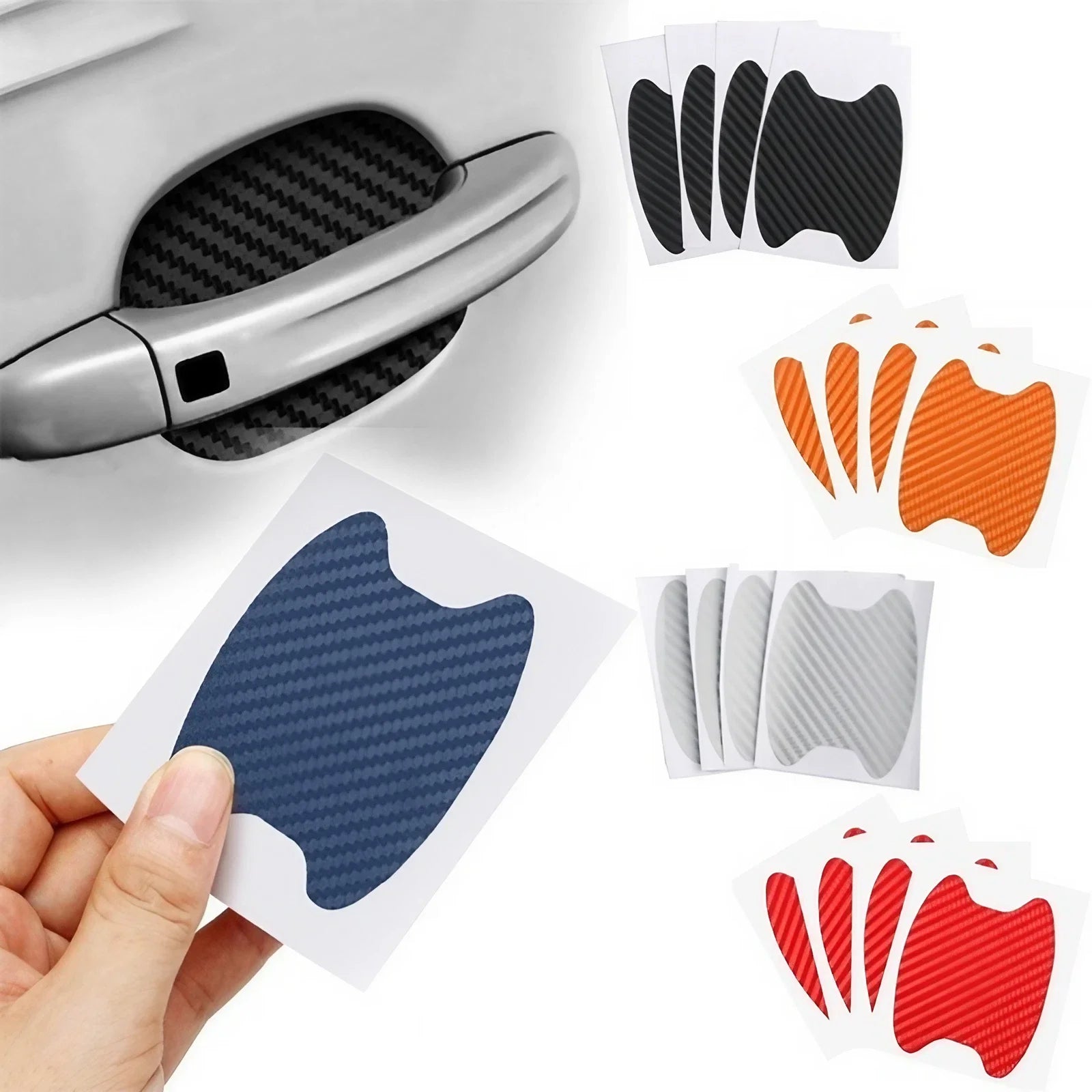 Universal Car Door Handle Protector, Vinyl Anti-Scratch Protective Film for Car Handles