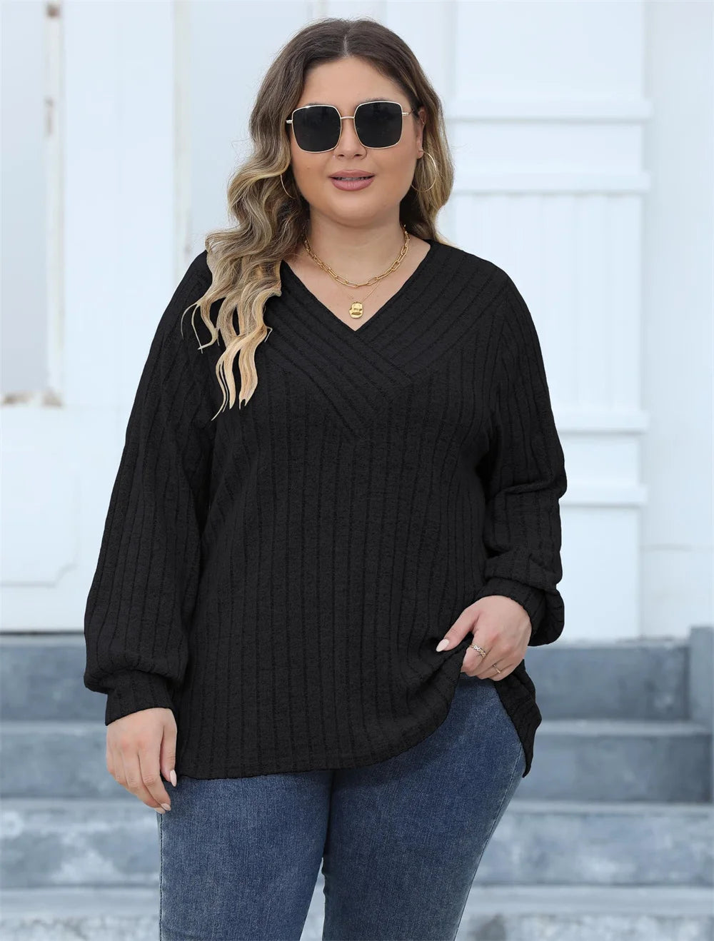 Plus Size Long Sleeve T Shirts for Women