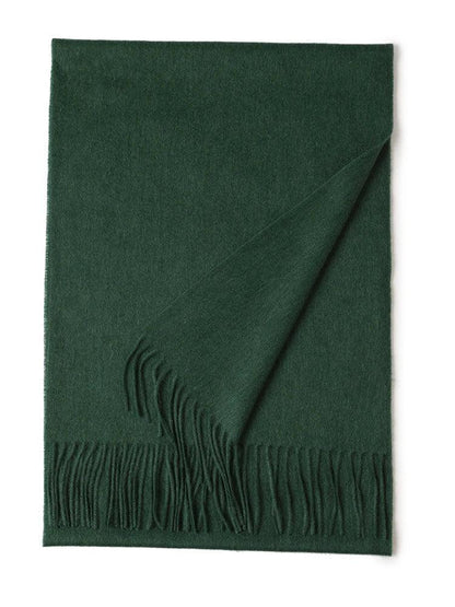 Neck Warm Scarf Autumn Designer Scarf Lady Echarpe Wrap with Tassel Green / 200X35 or 180X30CM