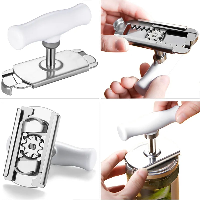 Stainless steel can opener