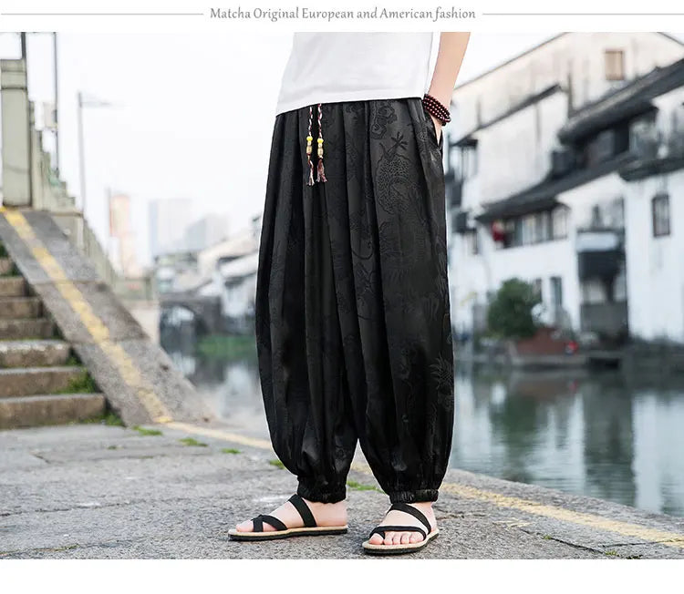 Wide Leg Casual High Quality Male Trousers Brand