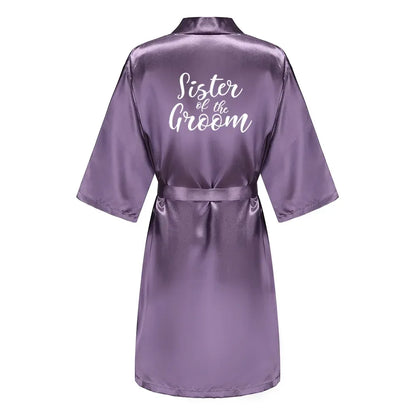 Mother Shower Gift Bridesmaid Wedding Short Robes As the photo show 15 / S