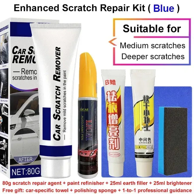 Car Scratch Remover Paint Blue repair kit