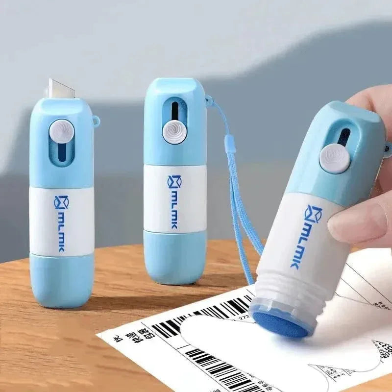 Thermal Paper Correction Fluid with Unboxing Knife Blue