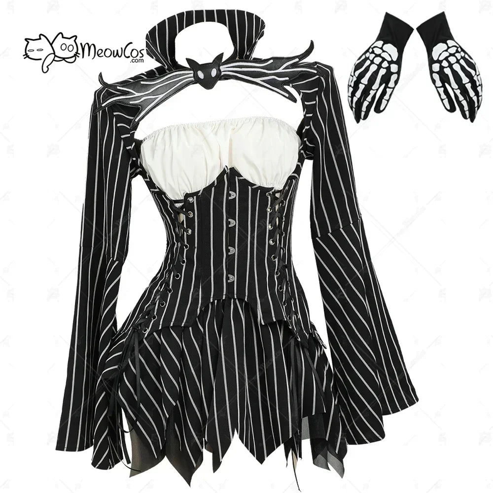 Women’s Jack Cosplay Costume Set – Gothic Halloween Outfit
