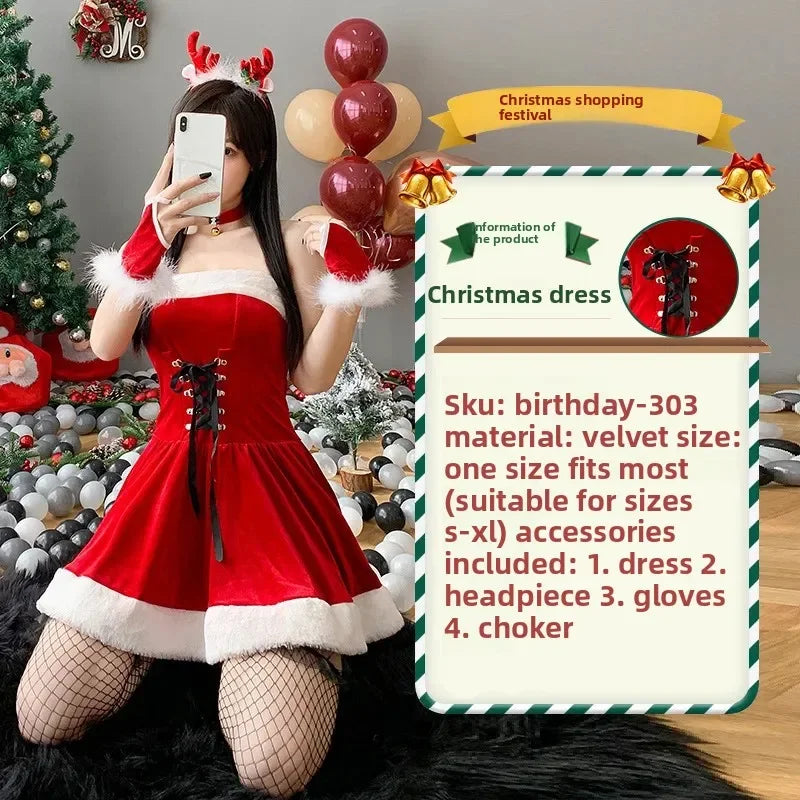 Christmas Rabbit Girl Cosplay Costume