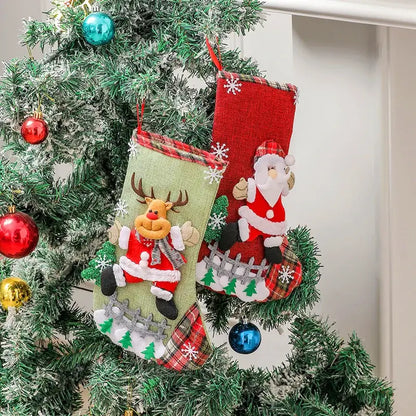 Christmas Socks & Candy Gift Bag Set 19x24cm / United States / B