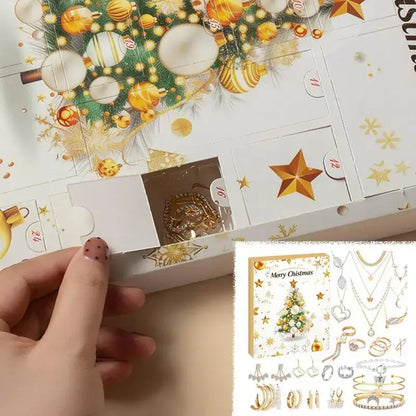 Jewelry Advent Calendar 2024 – 24-Day Christmas Countdown Set for Women & Teen Girls 01 / United States