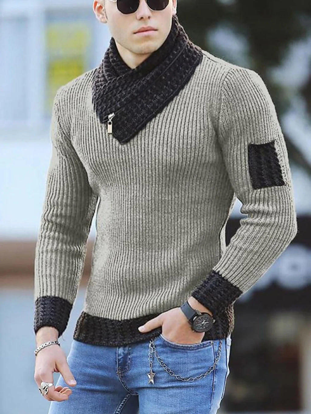 Knitted Sweater Wool Turtleneck