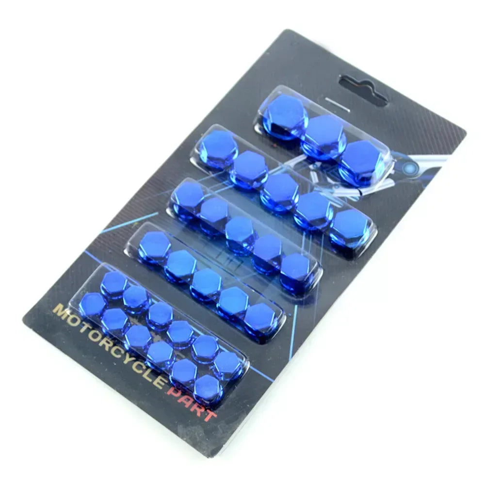 Motorcycle accessories Decoration nut Cover Blue