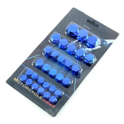 Motorcycle accessories Decoration nut Cover Blue