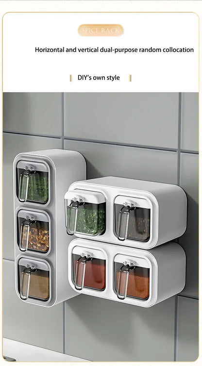 Wall Mount Spice Rack Organizer A1