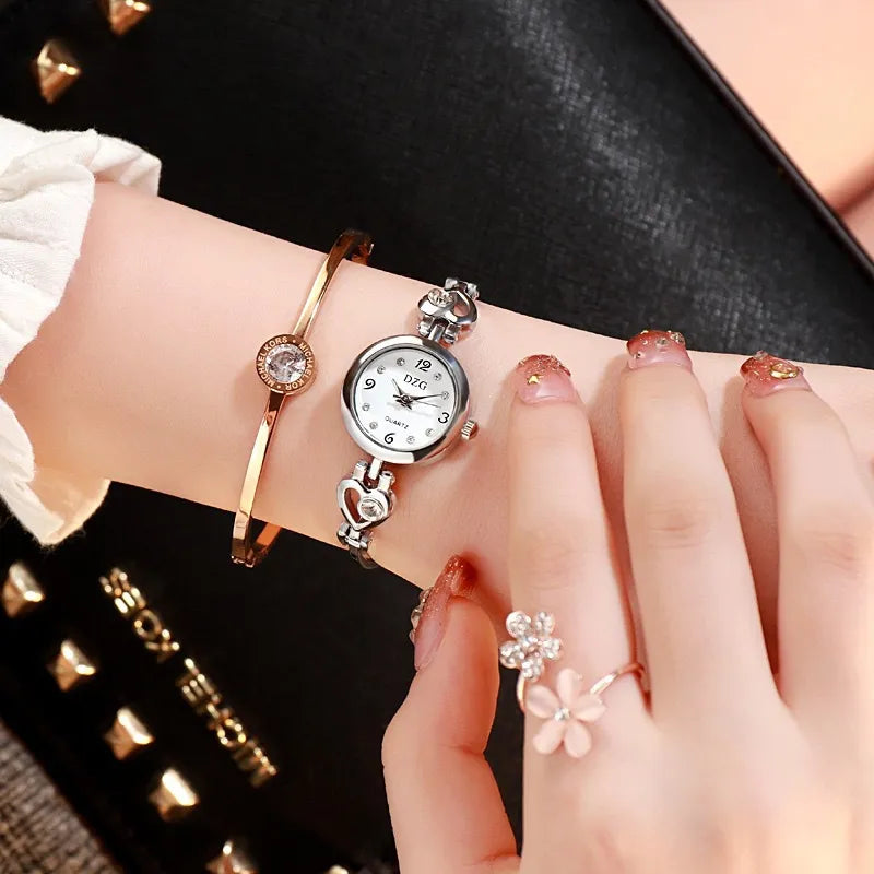 Fashion Women Heart Bracelet Watch