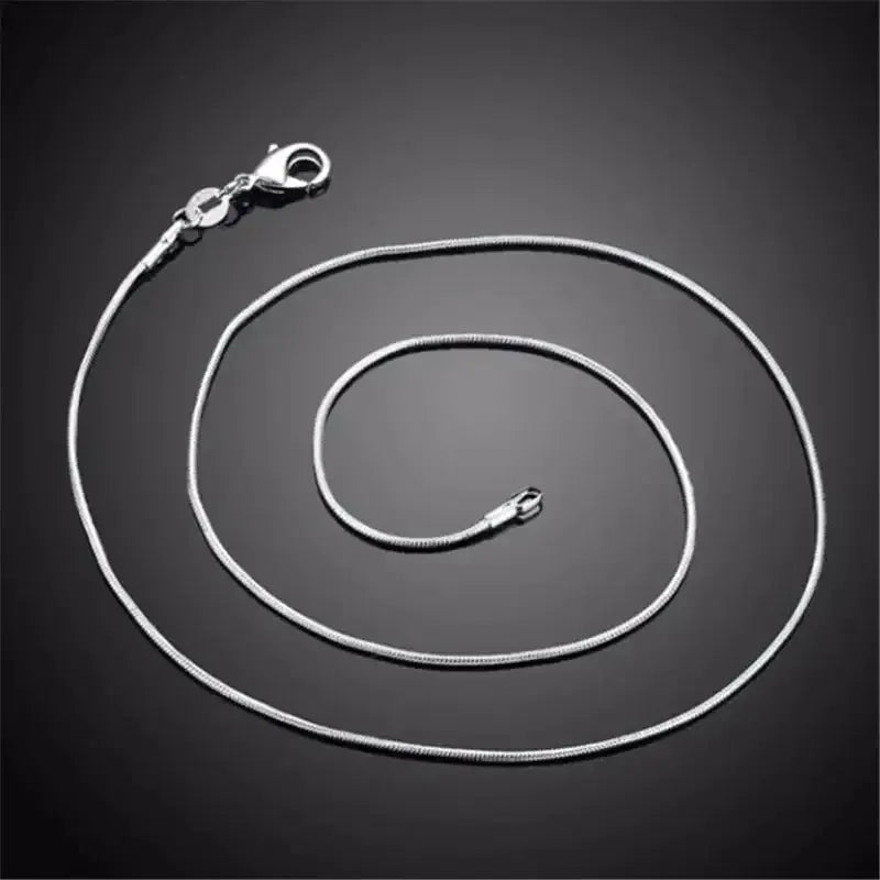 Sterling Silver Chain Fashion Necklace N130-JZ6m-S / 60cm
