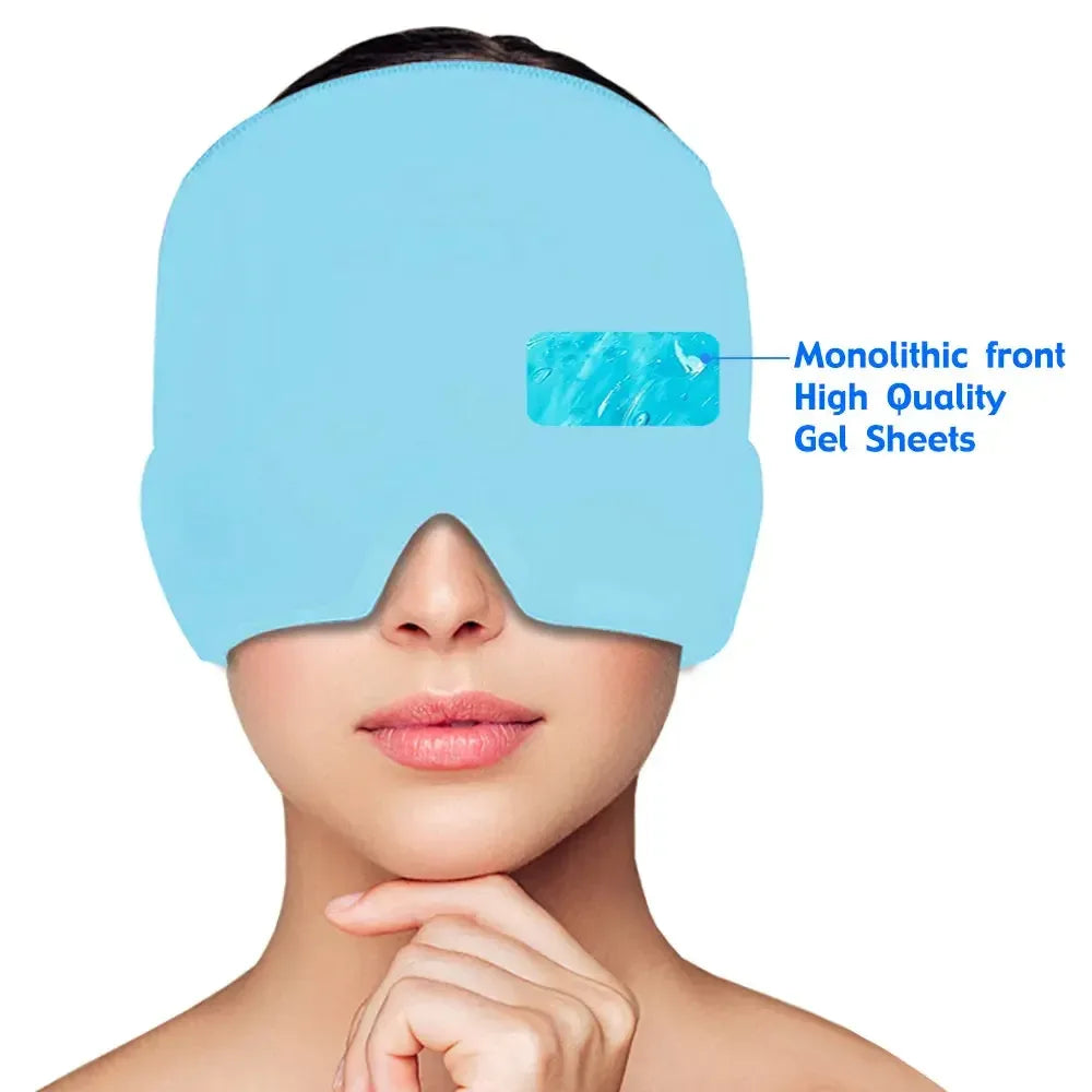 Hot Cold Therapy Headache Migraine Relief Cap PY Blue