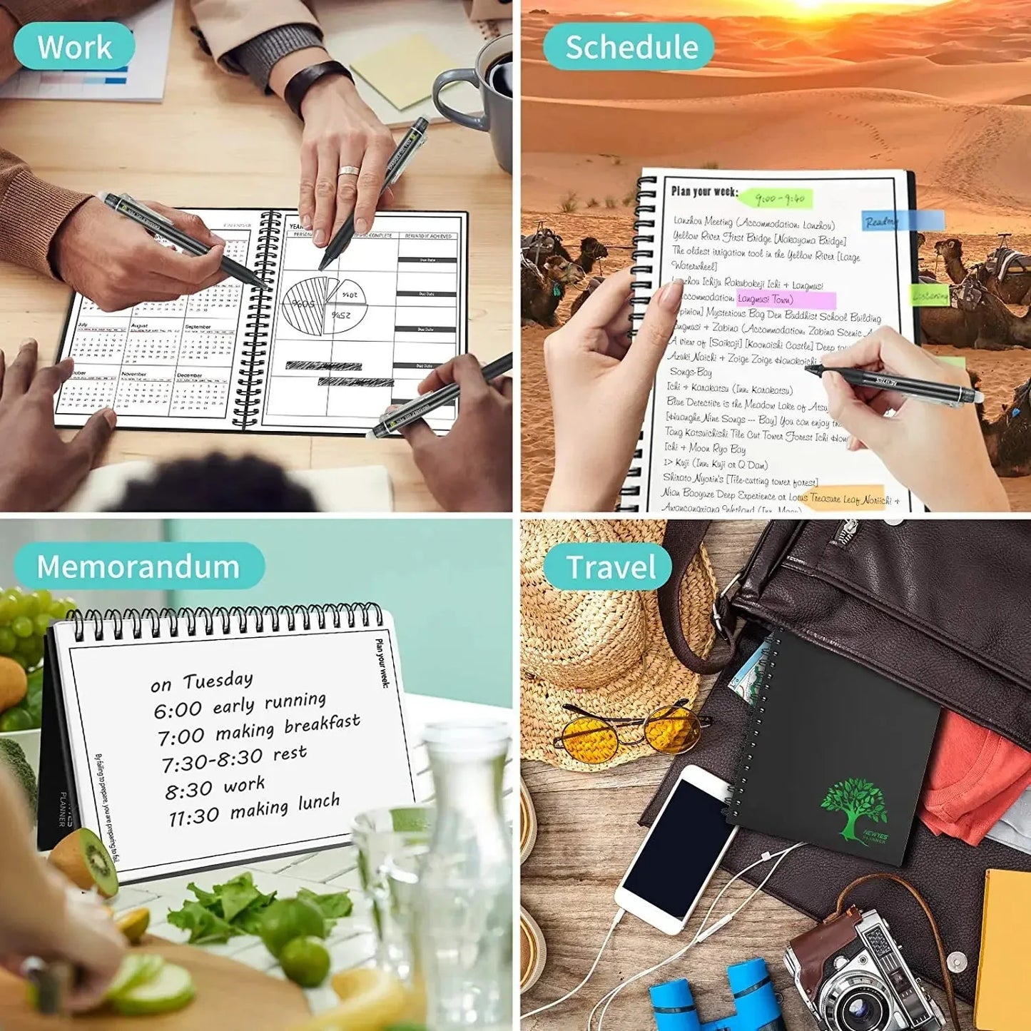 Erasable Wirebound Notebook A5-Dotted lined