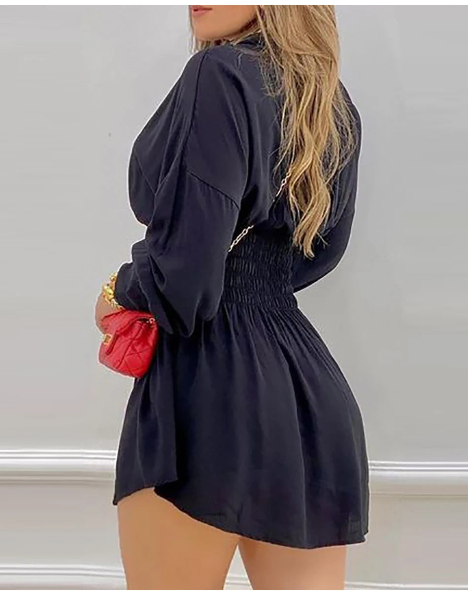 Sexy Long Sleeve Mini Dress