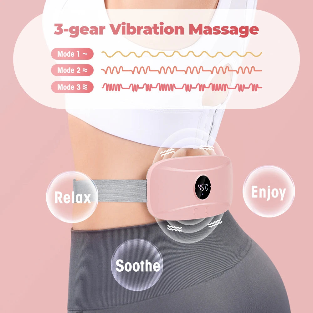 Electric Period Cramp Relief Massager with Heating Pad
