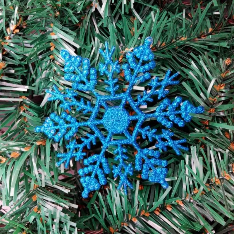 Pack Multi-Color Fake Snowflakes White 12pcs / United States