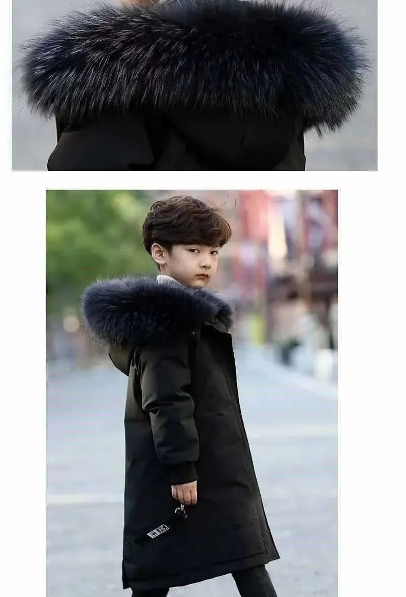 Winter Boys Thicken Long Jackets