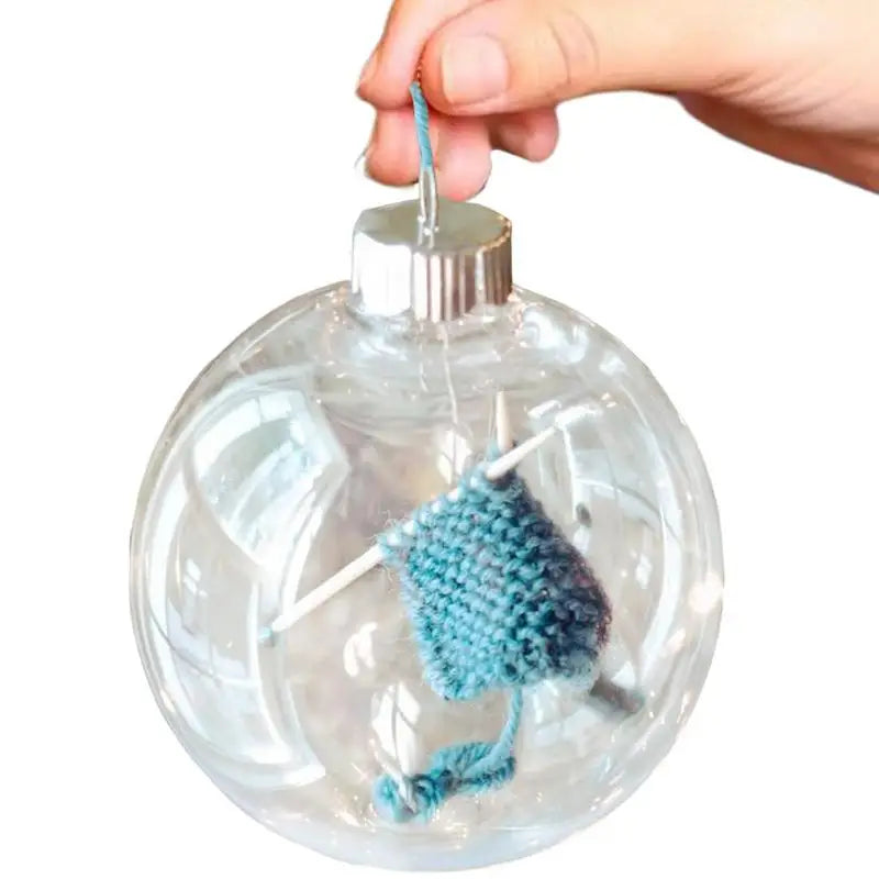 12CM Transparent Christmas Ball Ornaments