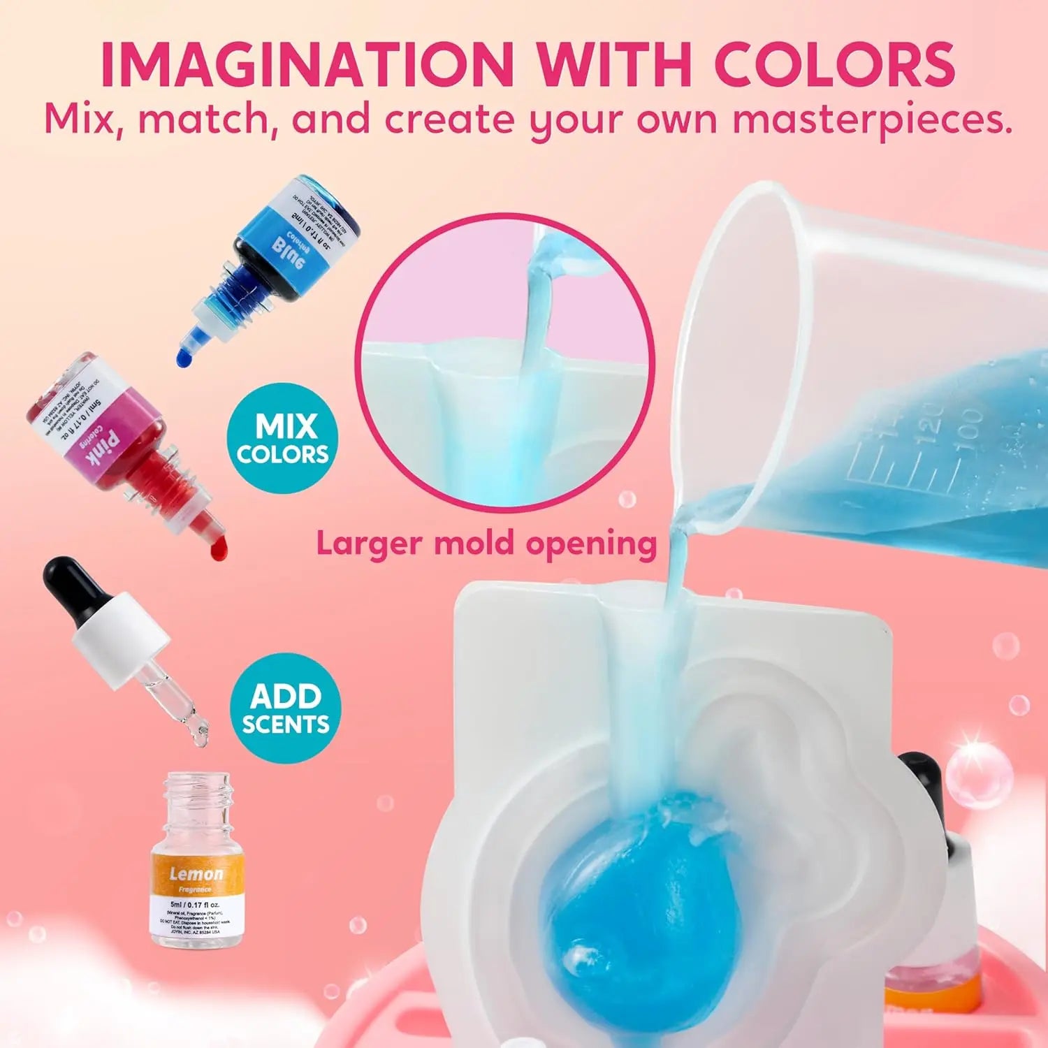 Joyfy Unicorn Soap Making Kit for Kids – DIY Craft & STEM Gift Set