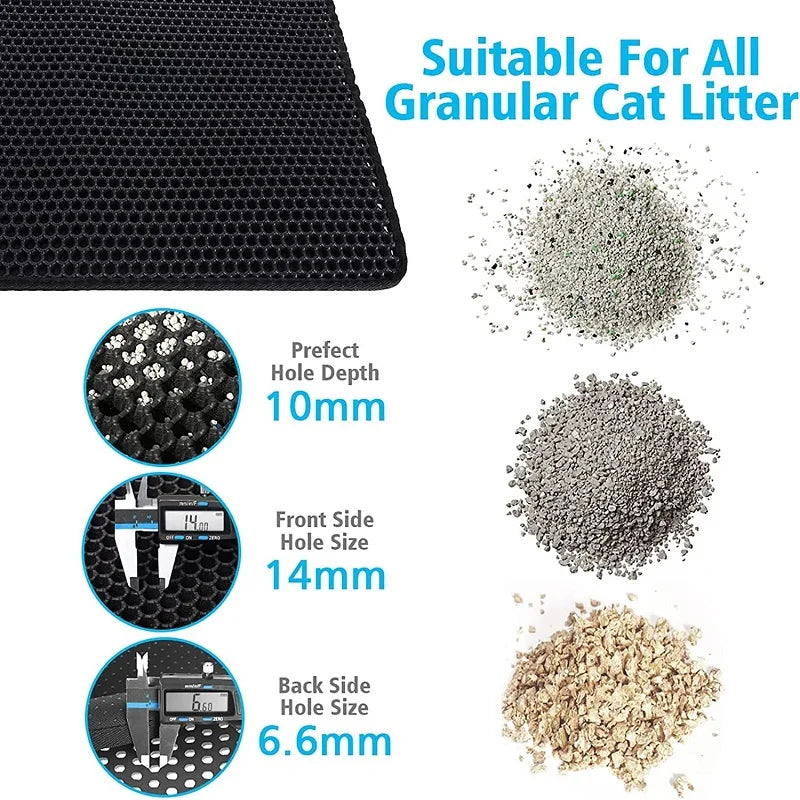 Double Layer Cat Litter Mat Pet Toilet