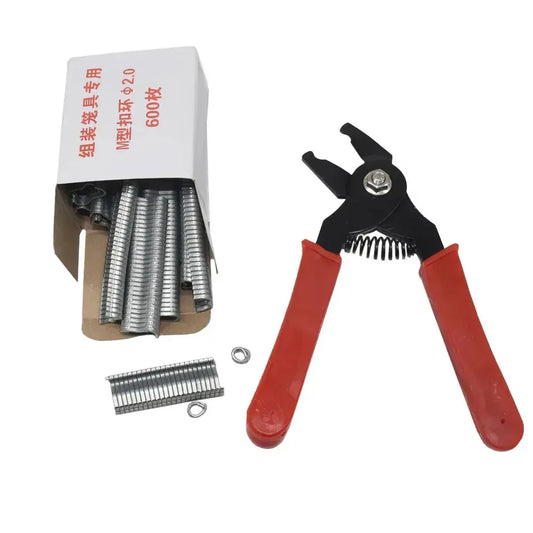 Hog Ring Pliers + Hog Rings M Nails Tools 1pcs