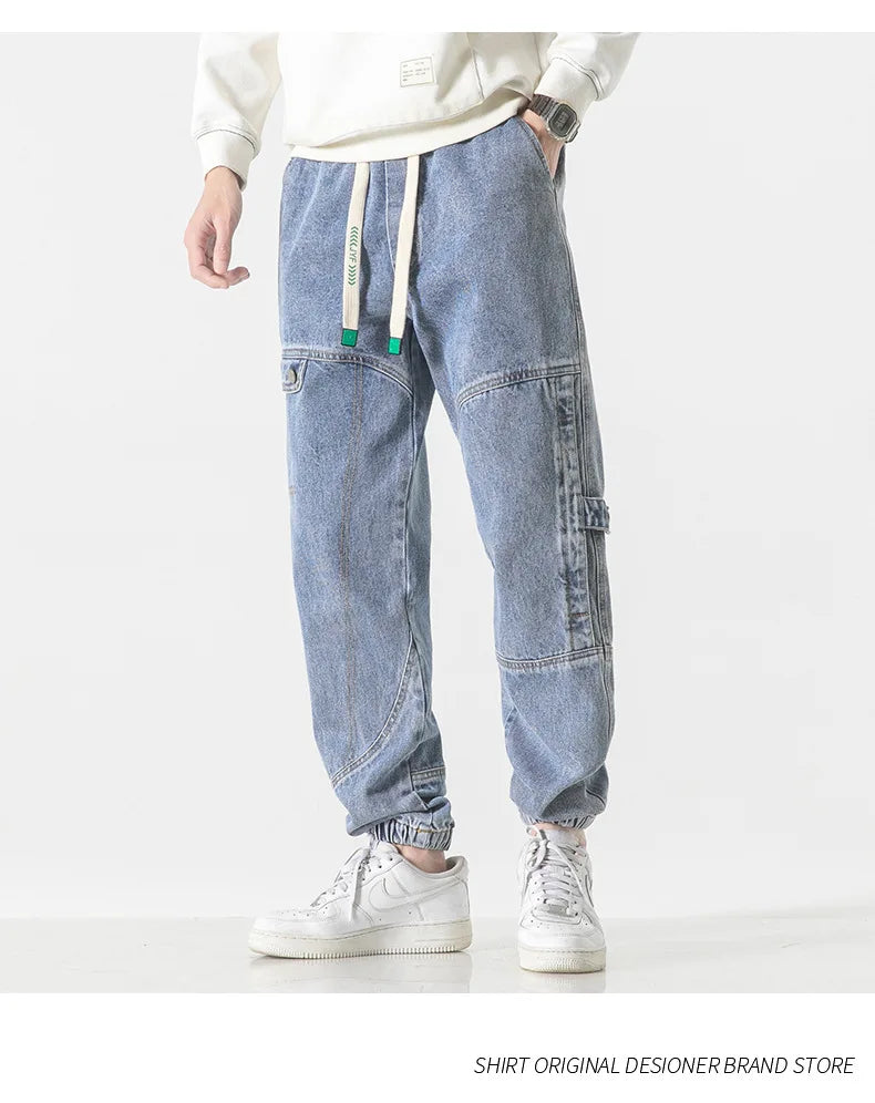 Plus Size Men's Cargo Jogger Jeans