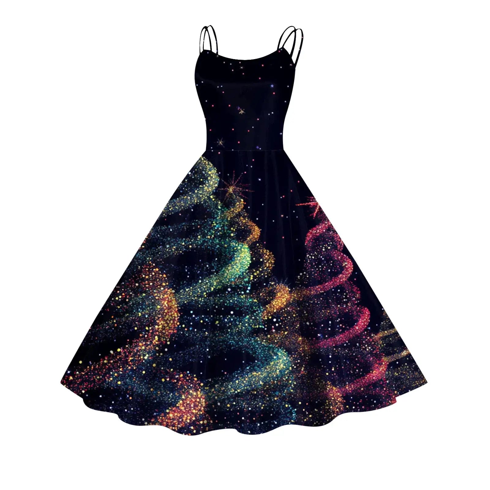 Women’s Christmas Cosplay Slip Dress Green / L / United States