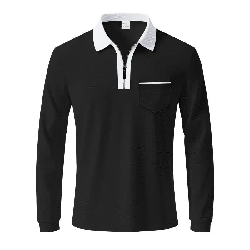 Men’s Quick-Dry Long Sleeve Polo Shirt