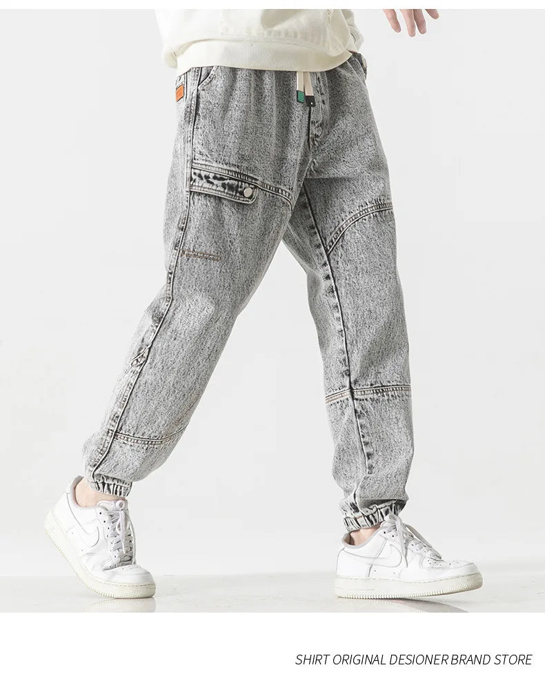 Plus Size Men's Cargo Jogger Jeans