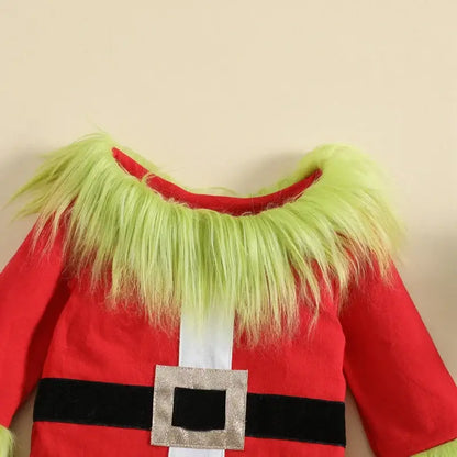 Kids’ Christmas Plush Pants Set – Boys & Girls 2-Piece Holiday Outfit
