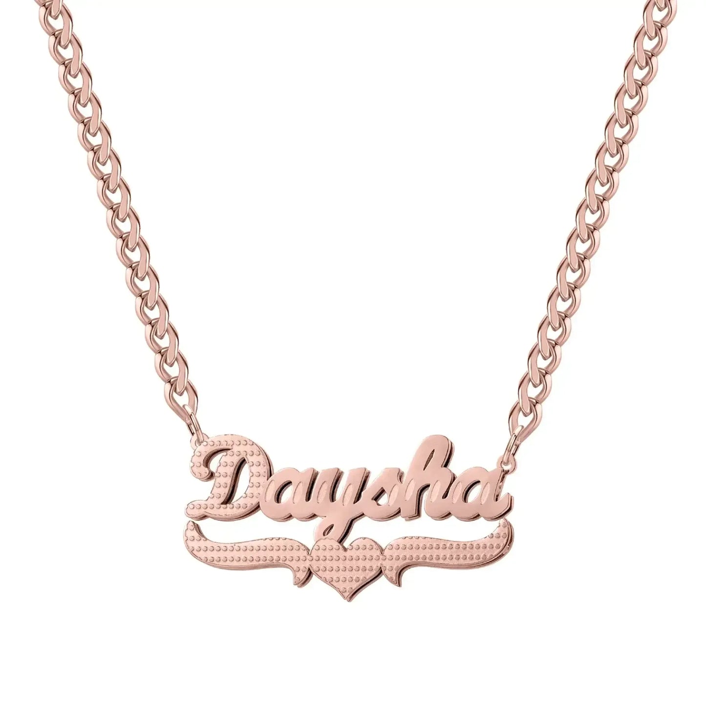 Double Plated Coustom Luxury Set Jewelry Unique Name Necklace Bracelet Silver-Set / United States