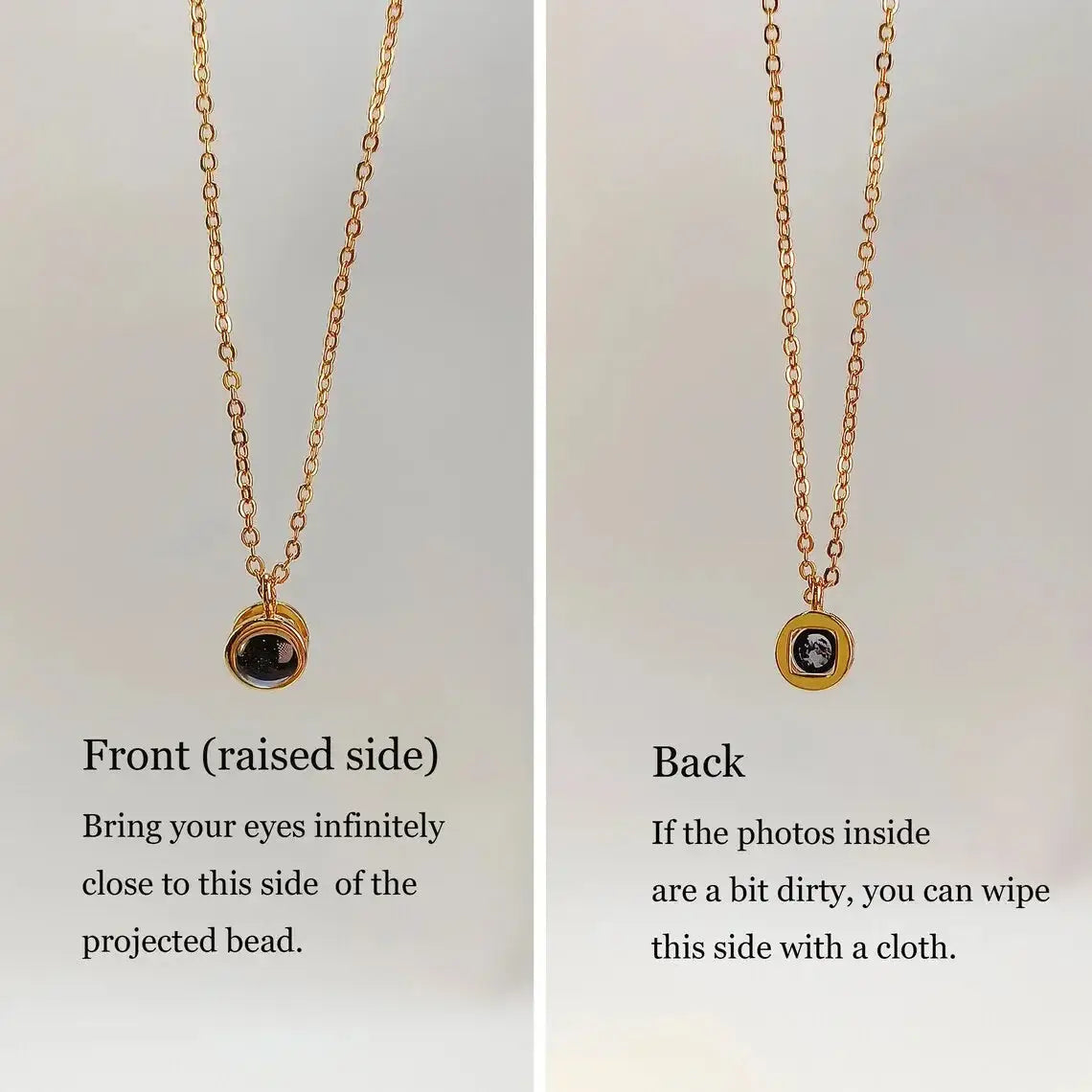 Shopminx Custom Photo Projection Heart Bracelet Silver / 20cm Adults / United States